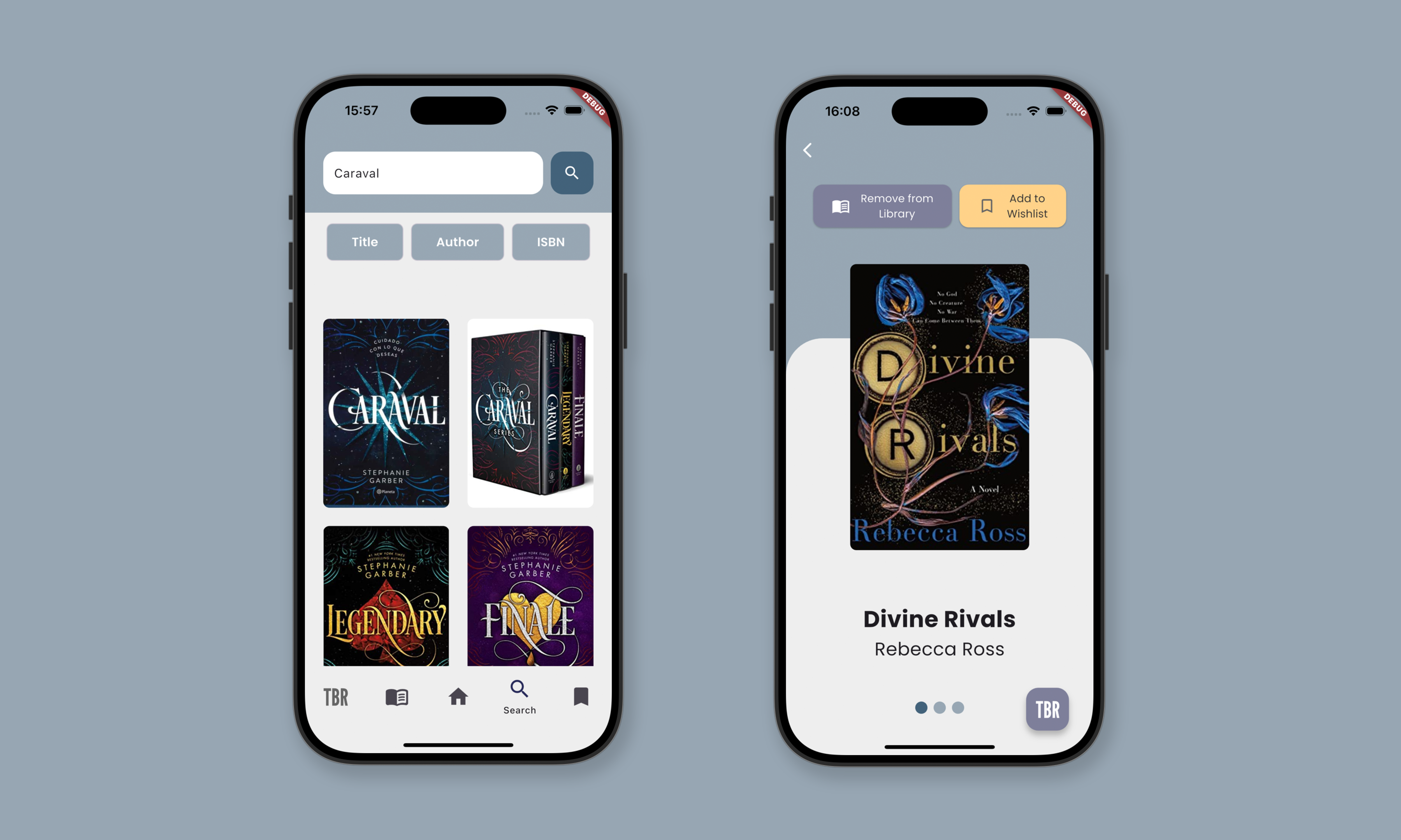 Final Screenshots of My Bookshelf