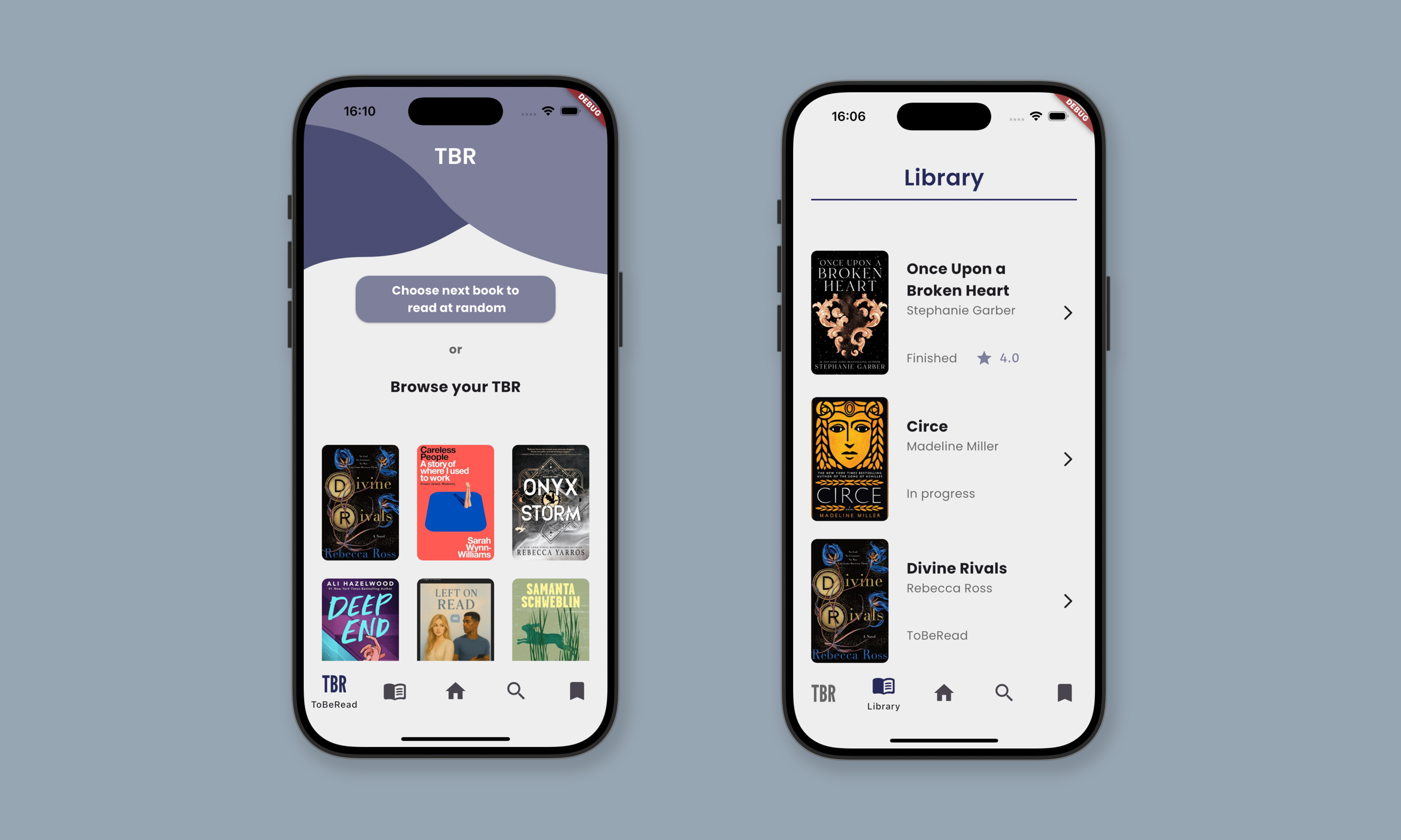 Final Screenshots of My Bookshelf